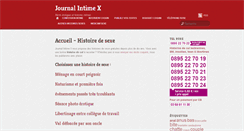 Desktop Screenshot of journal-intime-x.com