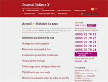 Tablet Screenshot of journal-intime-x.com